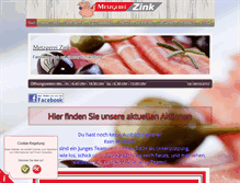 Tablet Screenshot of metzgerei-zink.de